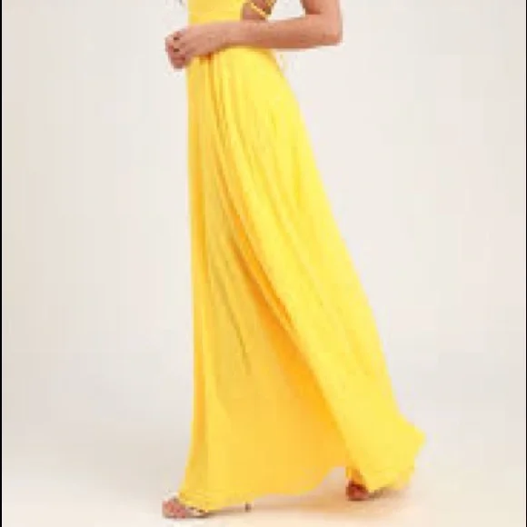 Straps to be here yellow maxi dress - Picture 3 of 3